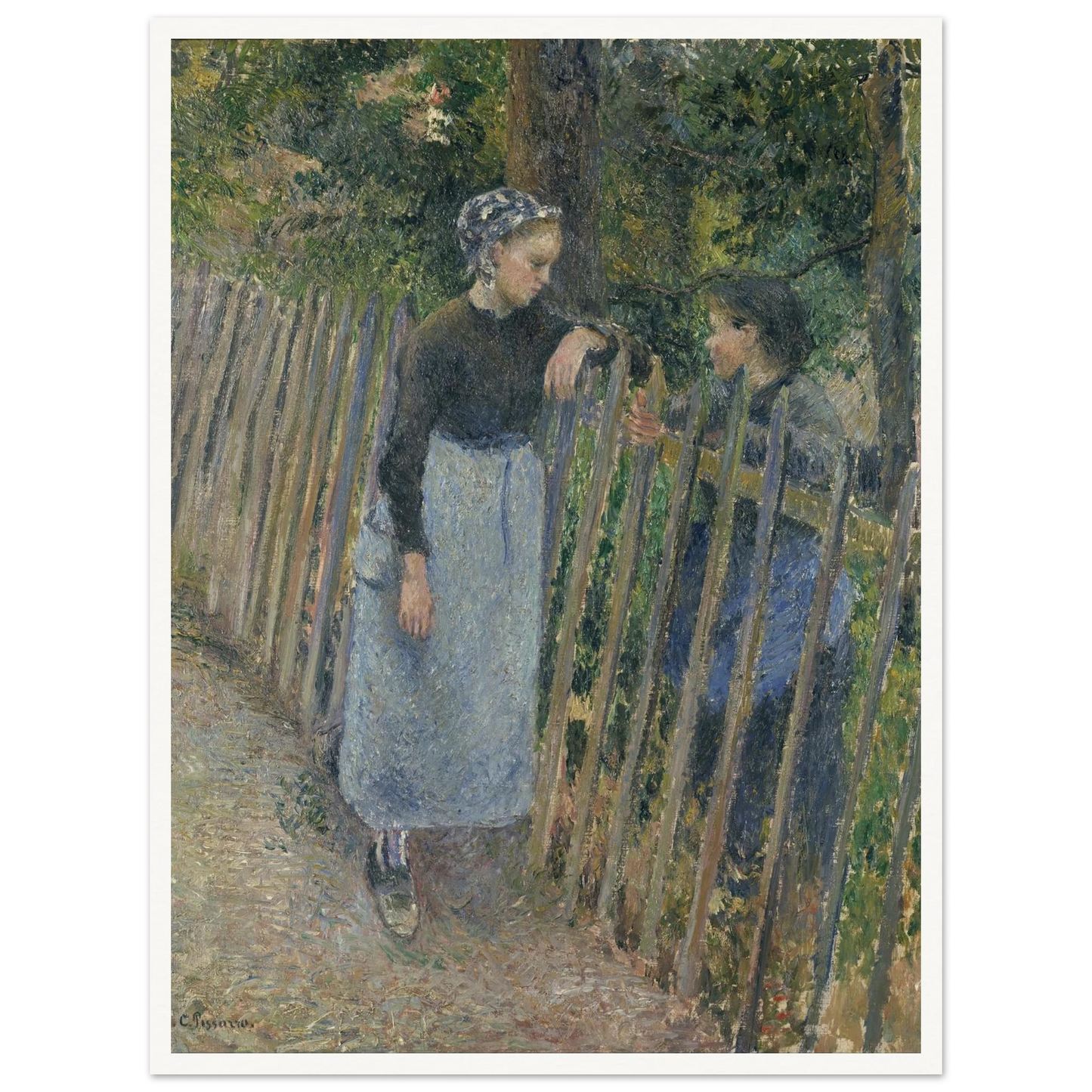 Conversation Art Print | Camille Pissarro-Quipham Collections