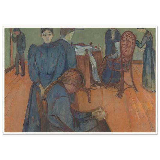 Death in the Sickroom (1893) Art Print | Edvard Munch-Quipham Collections
