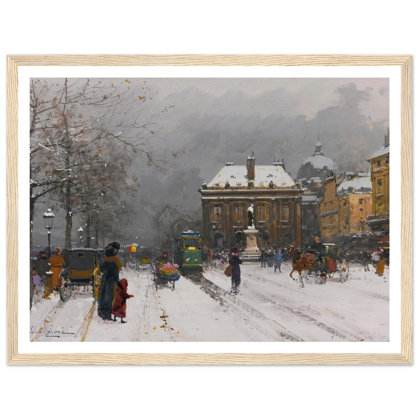 L’institut (Temps Mauvais) Art Print | Eugene Galien Laloue-Quipham Collections
