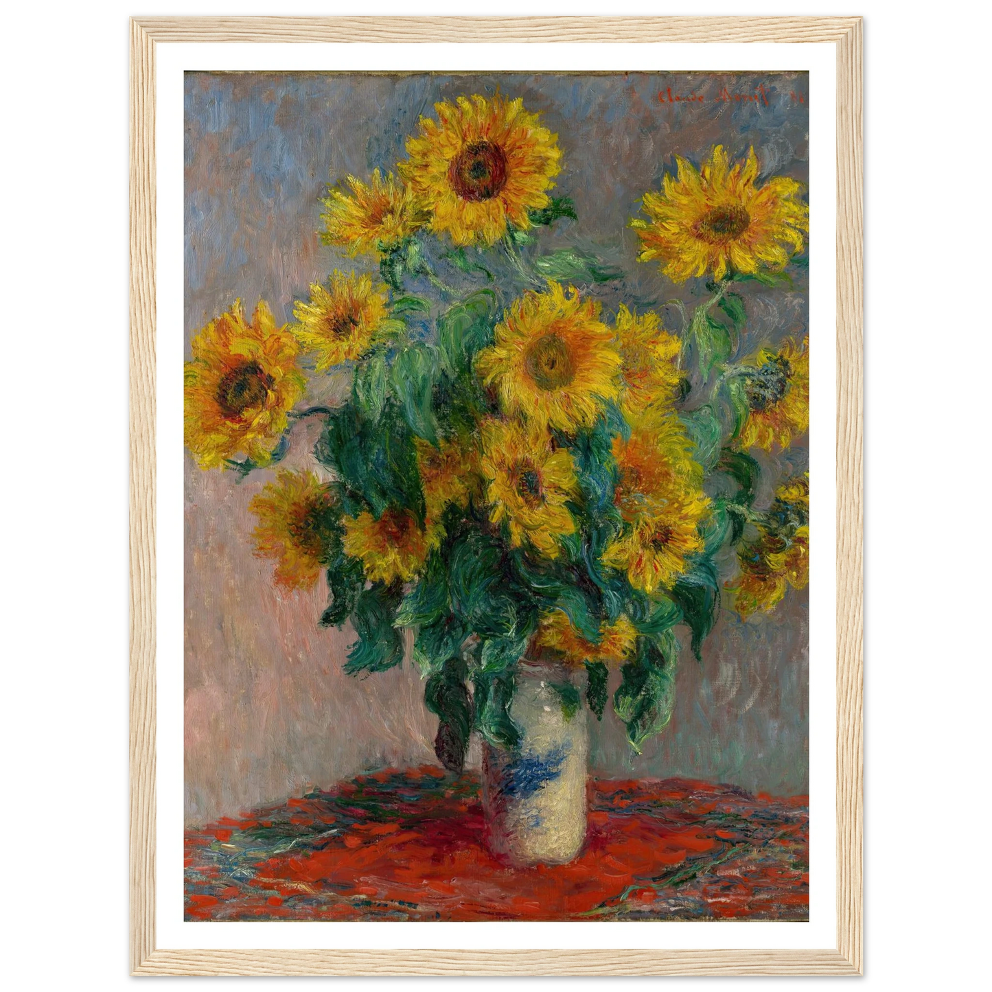 Bouquet of Sunflowers (1881) Art Print | Claude Monet-Quipham Collections