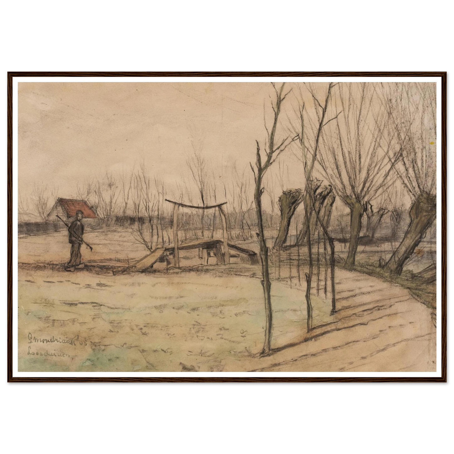 Landscape at Loosduinen (1905) Art Print | Piet Mondrian-Quipham Collections