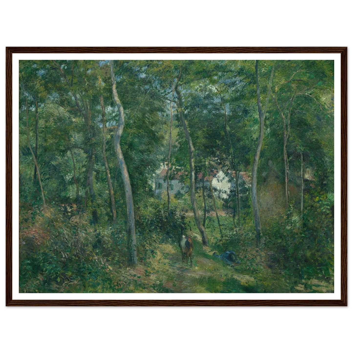 Edge of the Woods Near L’Hermitage, Pontoise (1879) Art Print | Camille Pissarro-Quipham Collections