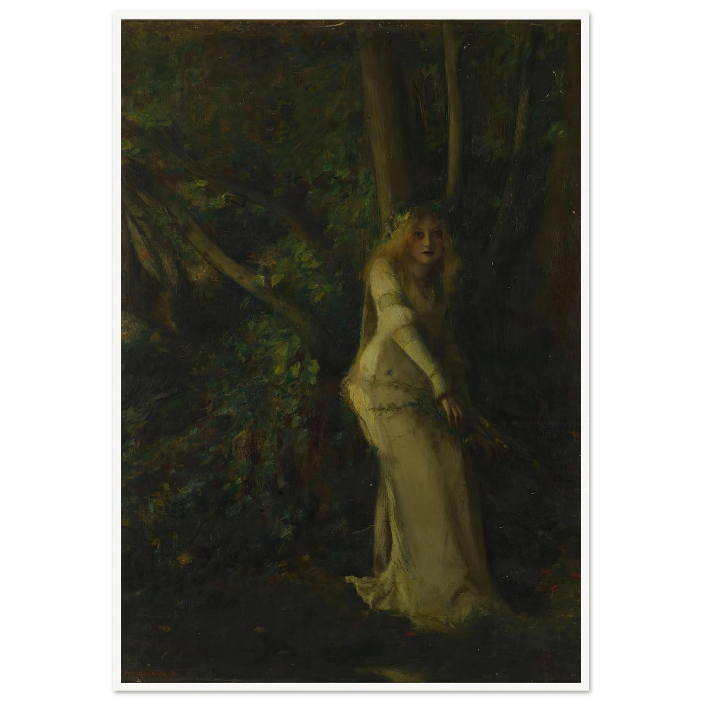 A Young Woman in the Play Art Print | Pascal Adolphe Jean Dagnan Bouveret-Quipham Collections