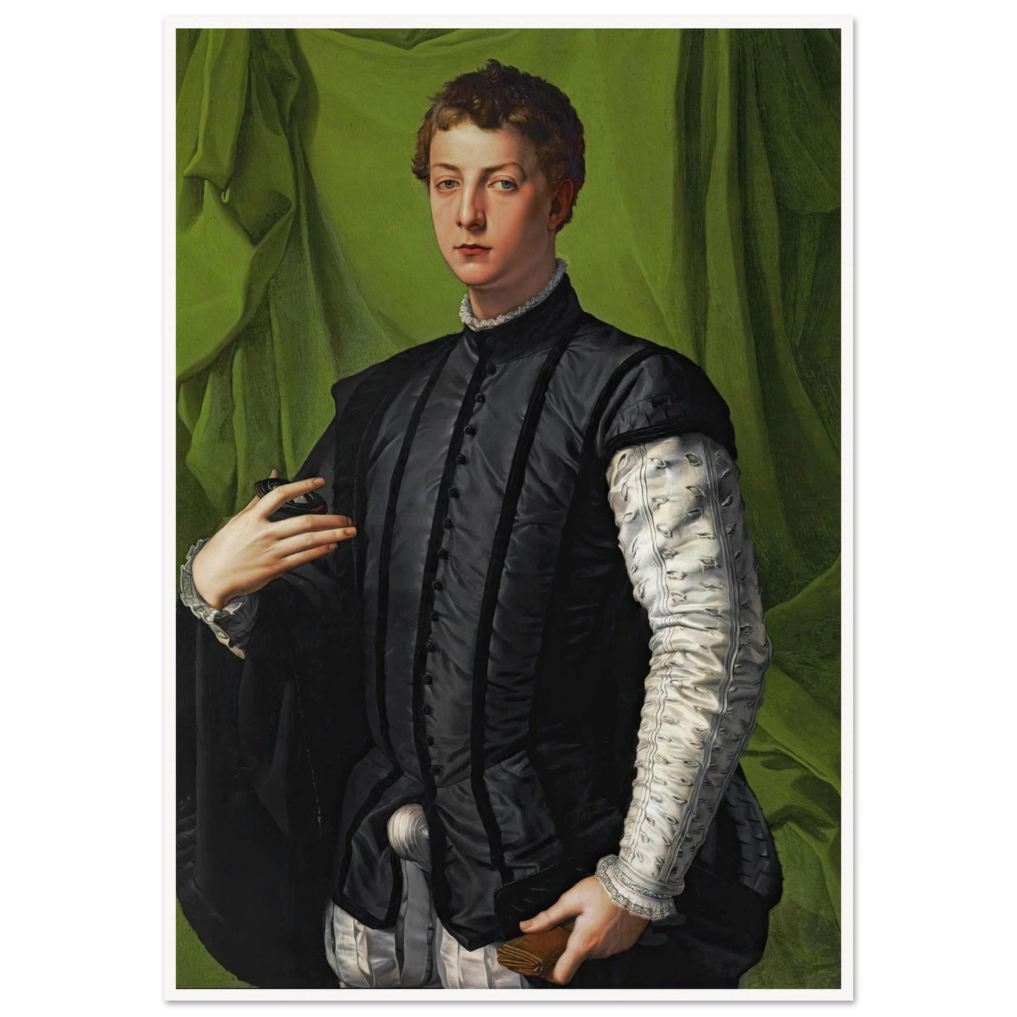 Portrait Of Lodovico Capponi (1550-1555) Art Print | Agnolo Bronzino-Quipham Collections