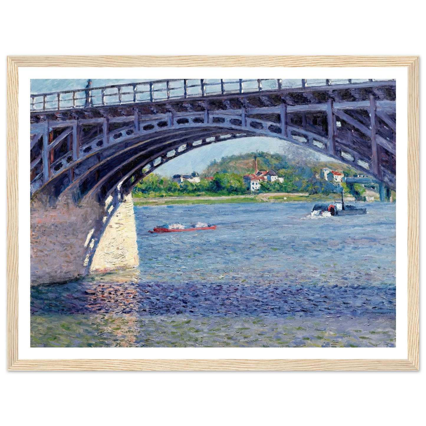 Le Pont D’argenteuil Et La Seine (circa 1883) Art Print | Gustave Caillebotte-Quipham Collections