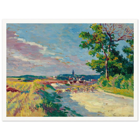 Paysage à Méréville (1904) Art Print | Maximilien Luce-Quipham Collections