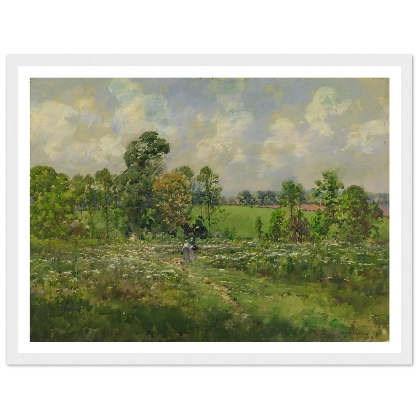 Flowery Meadow (1910) Art Print | William Henry Holmes-Quipham Collections