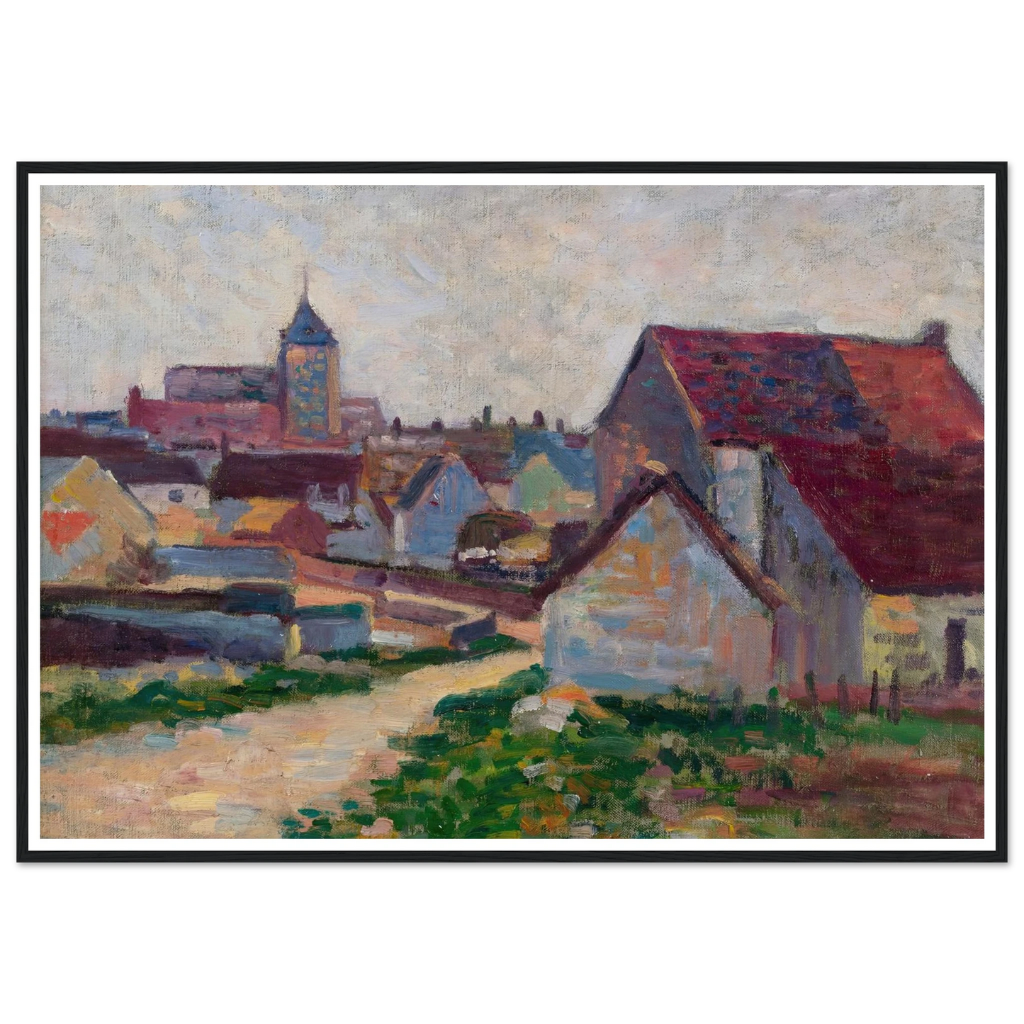 Le Village De Conche-Sur-Condoires (1897) Art Print | Maximilien Luce-Quipham Collections