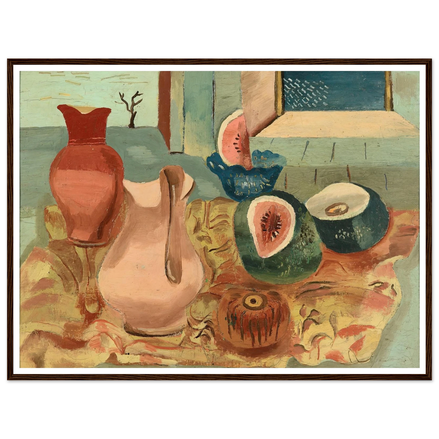 Cut melons (circa 1931) Art Print | Frances Hodgkins-Quipham Collections