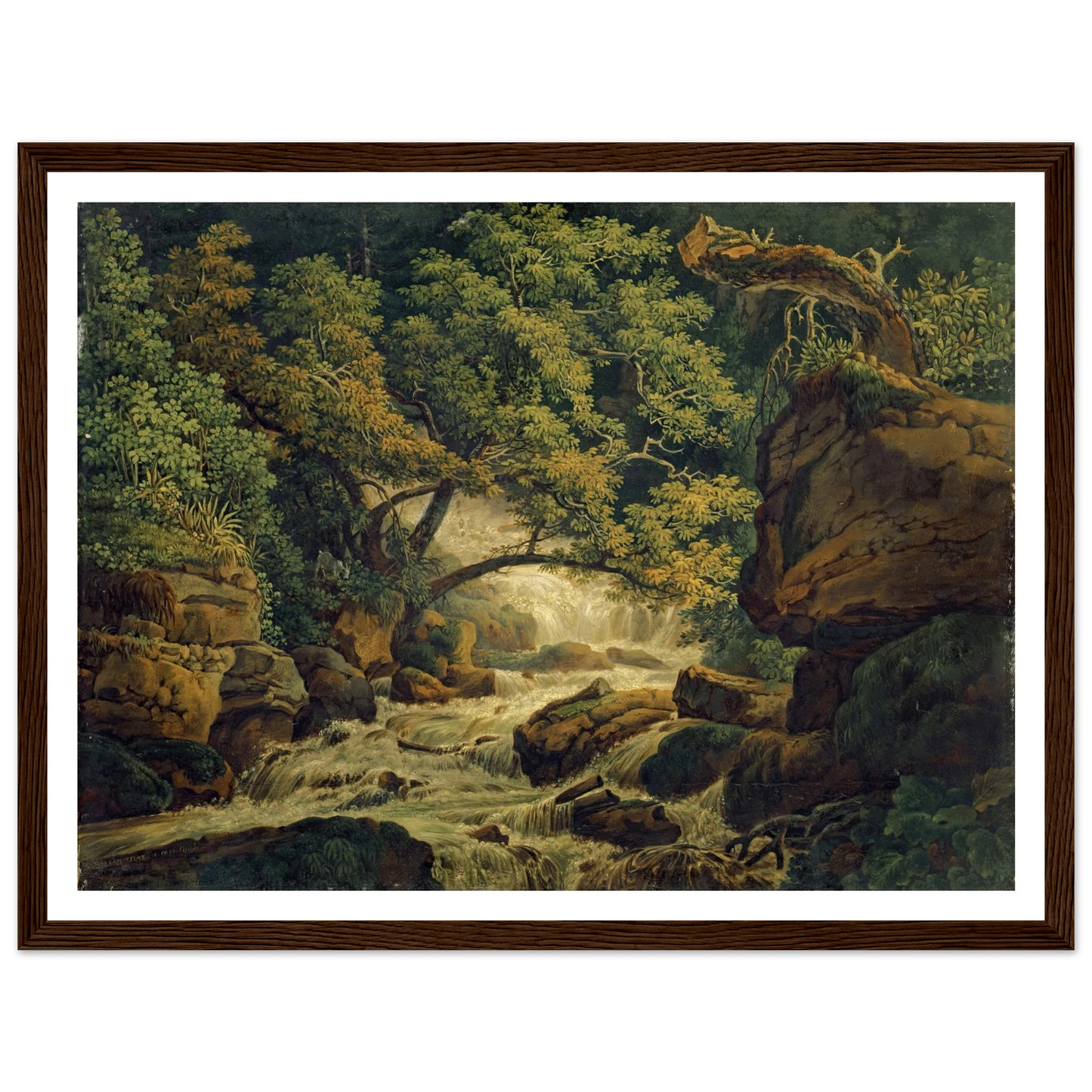 Waterfall Chesant (Waterfall of the Birs) (1805) Art Print | Peter Birmann-Quipham Collections