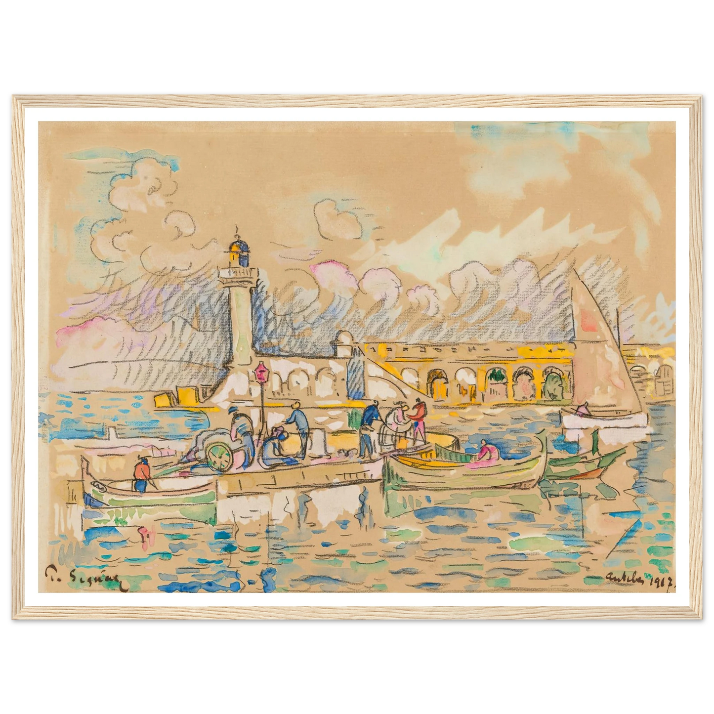 Antibes (1917) Art Print | Paul Signac-Quipham Collections