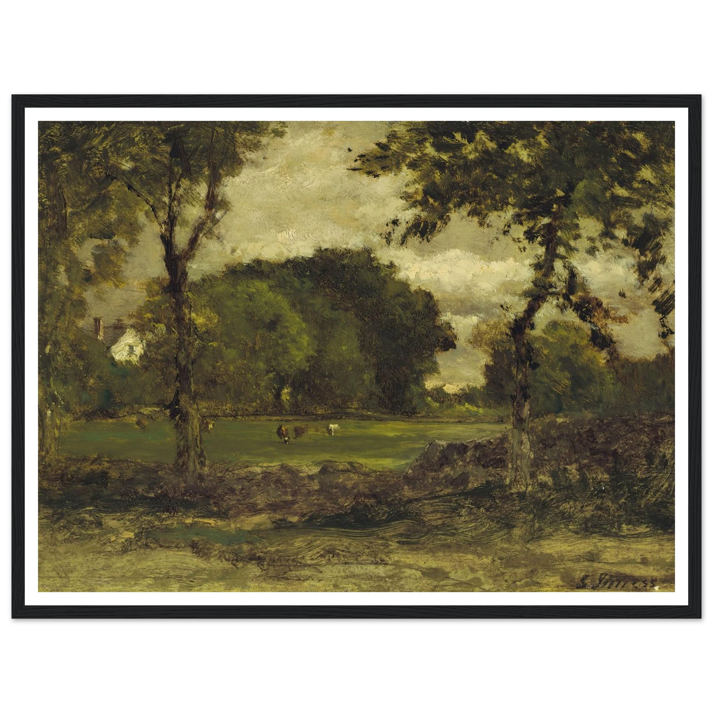 Medfield, Massachusetts (A Medfield Farm) (circa 1866) Art Print | George Inness-Quipham Collections