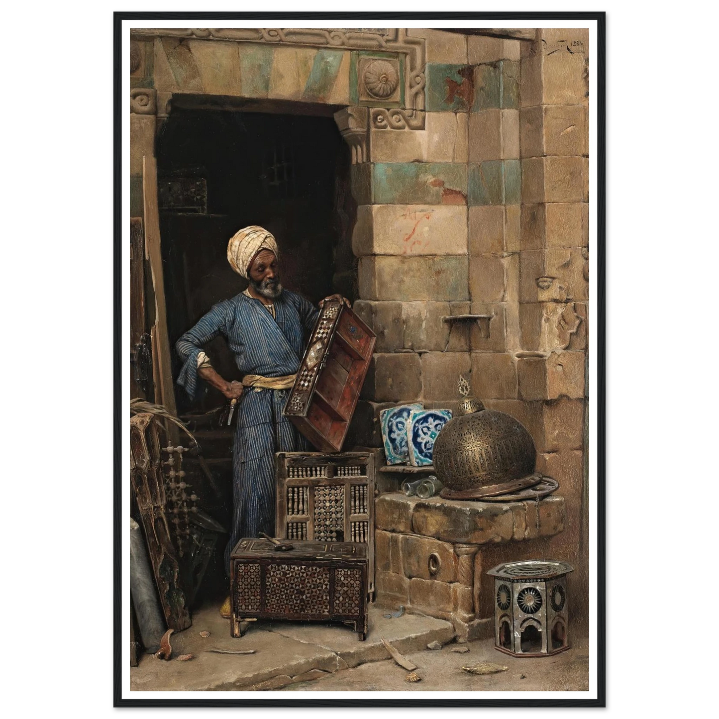 The Woodworker (1884) Art Print | Ludwig Deutsch-Quipham Collections