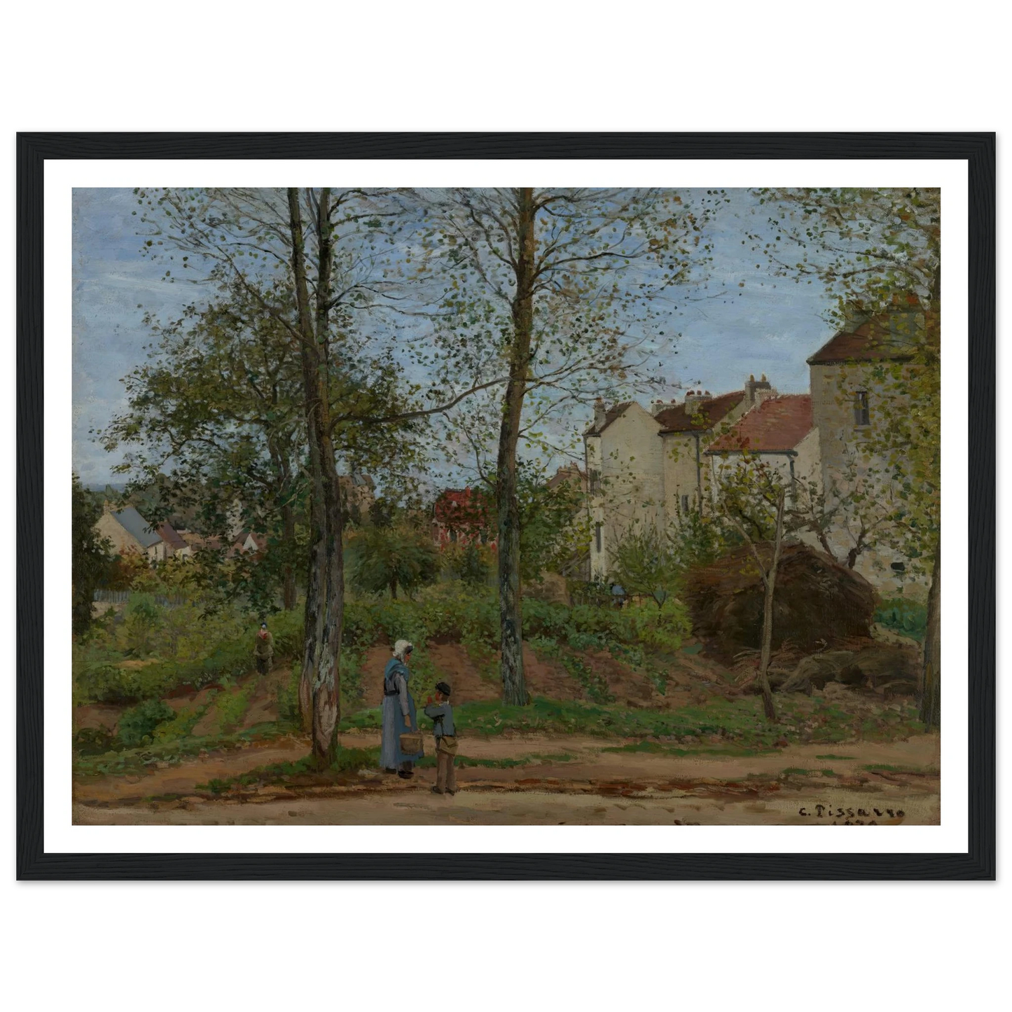 Landscape at Louveciennes (1870) Art Print | Camille Pissarro-Quipham Collections