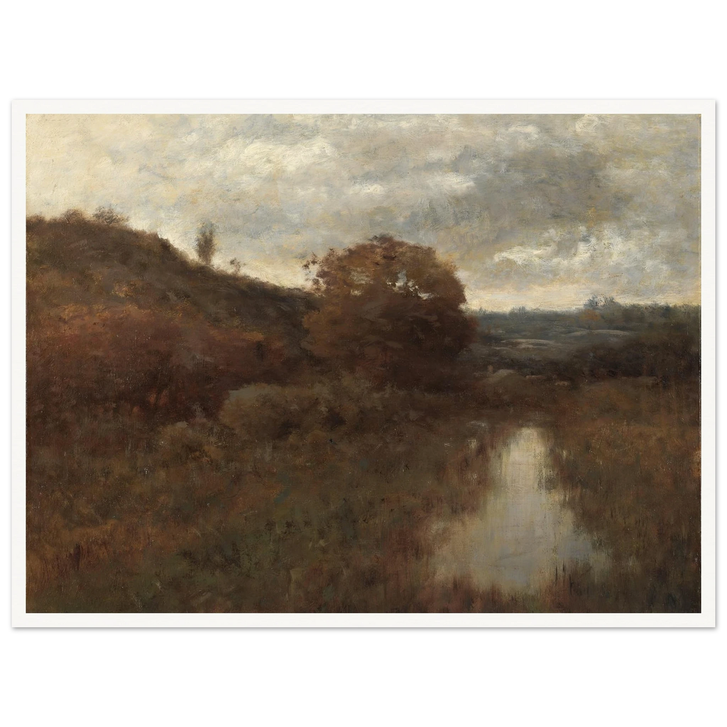 Autumn Landscape and Pool (1870s-1880s) Art Print | Alexander Helwig Wyant-Quipham Collections
