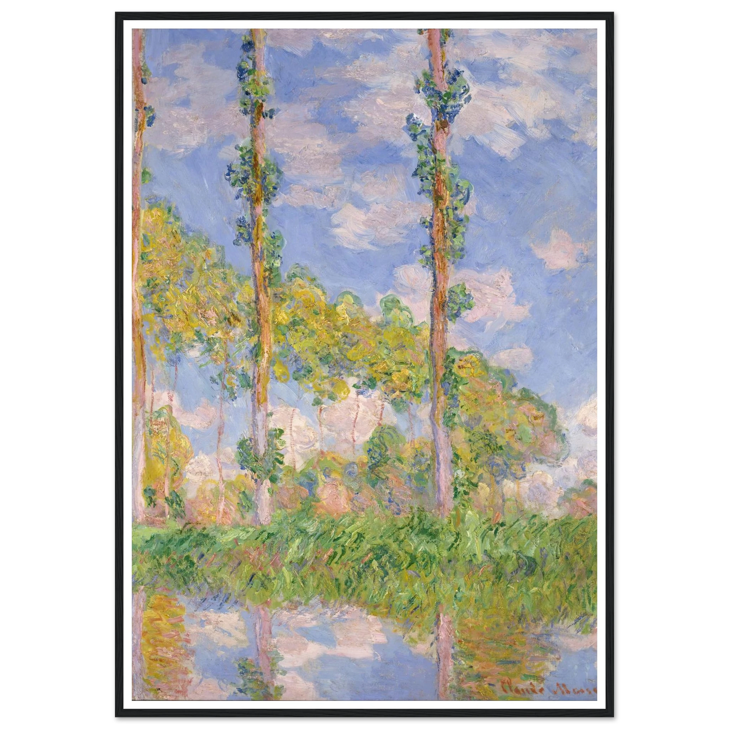 Poplars in the Sun (1891) Art Print | Claude Monet-Quipham Collections