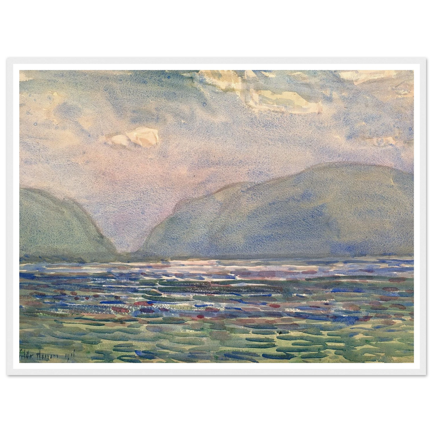 Noon above Newburgh (1916) Art Print | Childe Hassam-Quipham Collections
