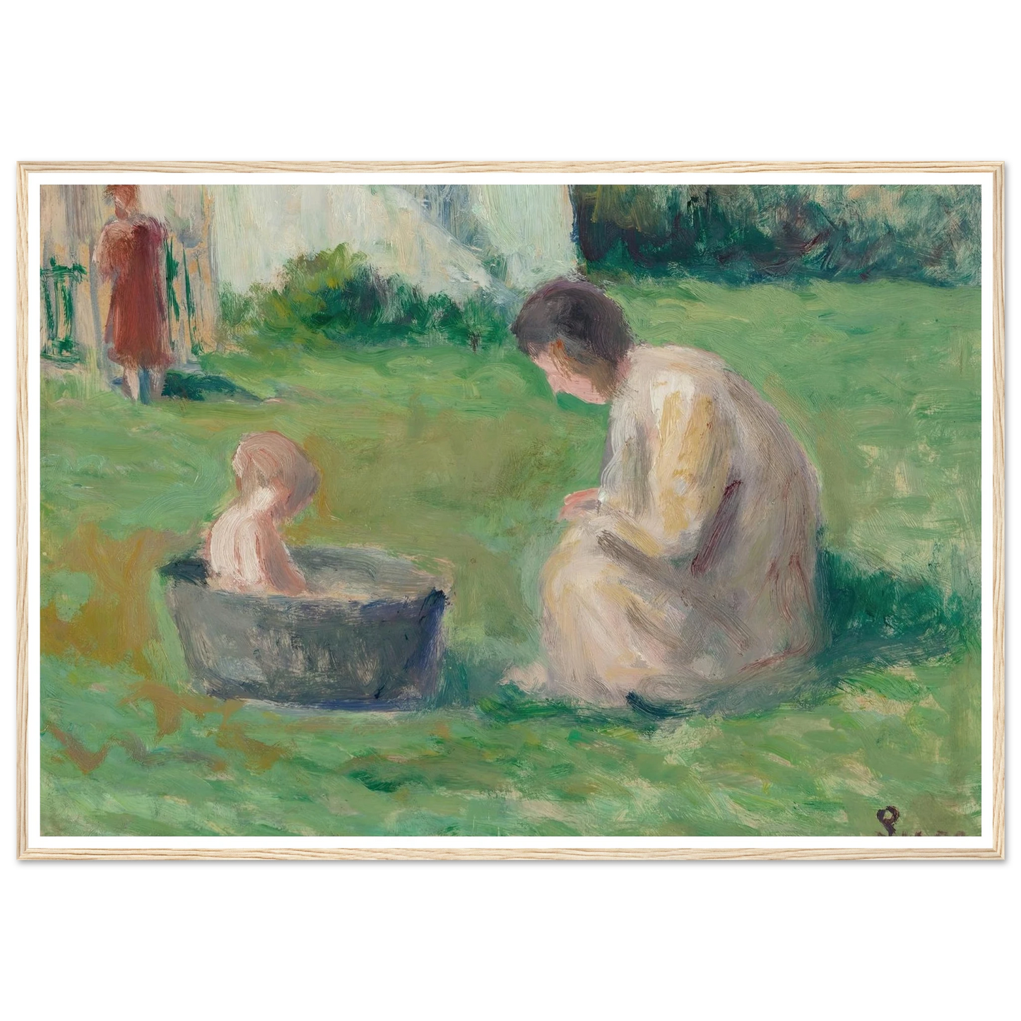 Le bain du bébé Art Print | Maximilien Luce-Quipham Collections