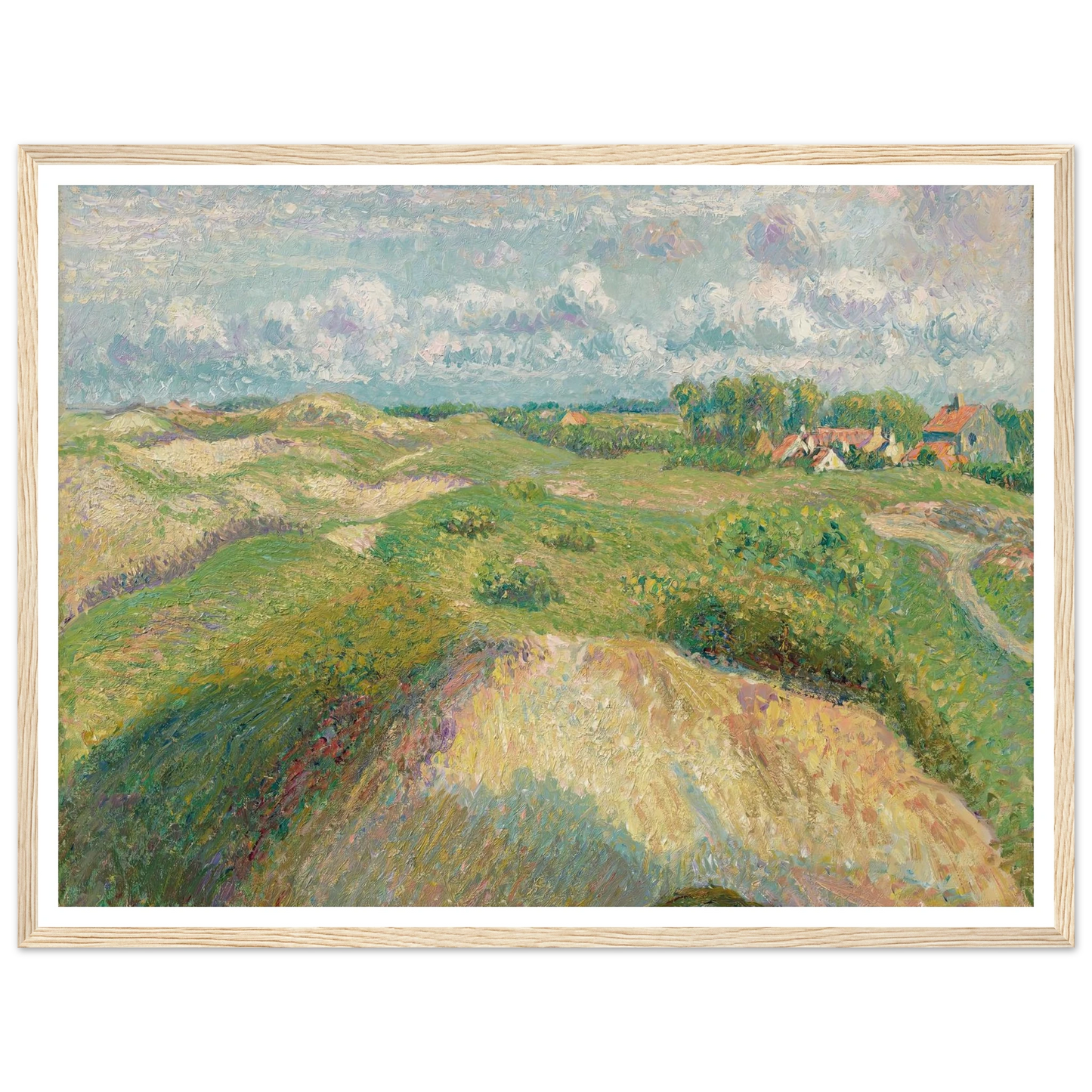 Les dunes à Knokke, effet de soleil (1894-1902) Art Print | Camille Pissarro-Quipham Collections