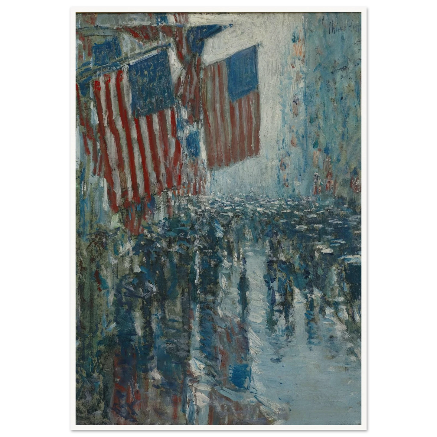 Rainy Day, Fifth Avenue (1916) Art Print | Childe Hassam-Quipham Collections