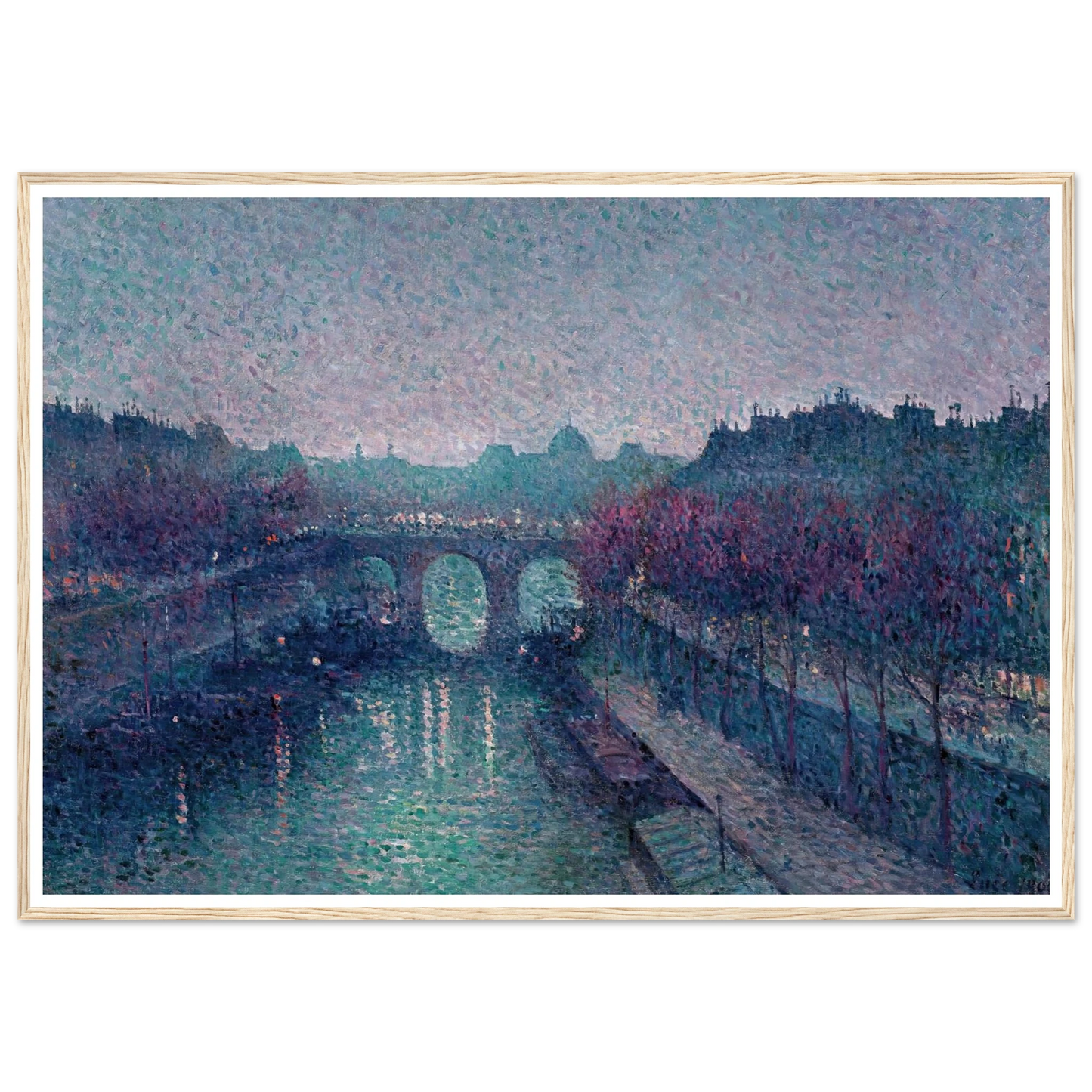 Le Pont-Neuf, La Seine, Petit Bras (1900) Art Print | Maximilien Luce-Quipham Collections