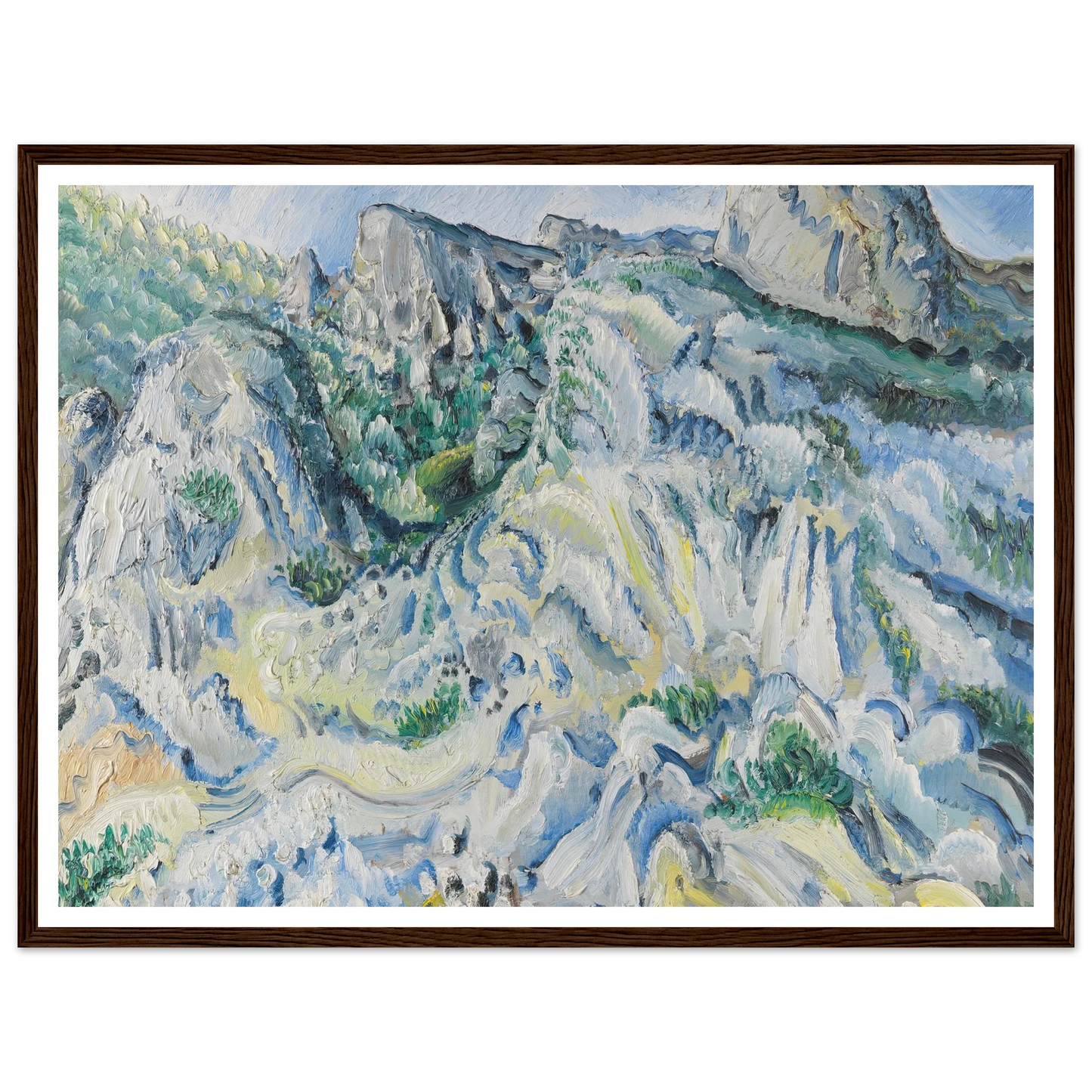 Felslandschaft bei Ulm (Landschaft bei Blaubeuren) (1929) Art Print | Paul Kleinschmidt-Quipham Collections