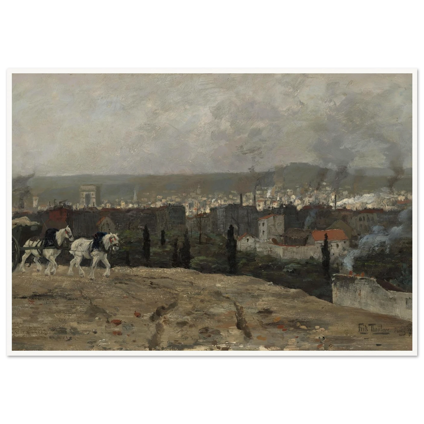 Parisian View (1879) Art Print | Frits Thaulow-Quipham Collections