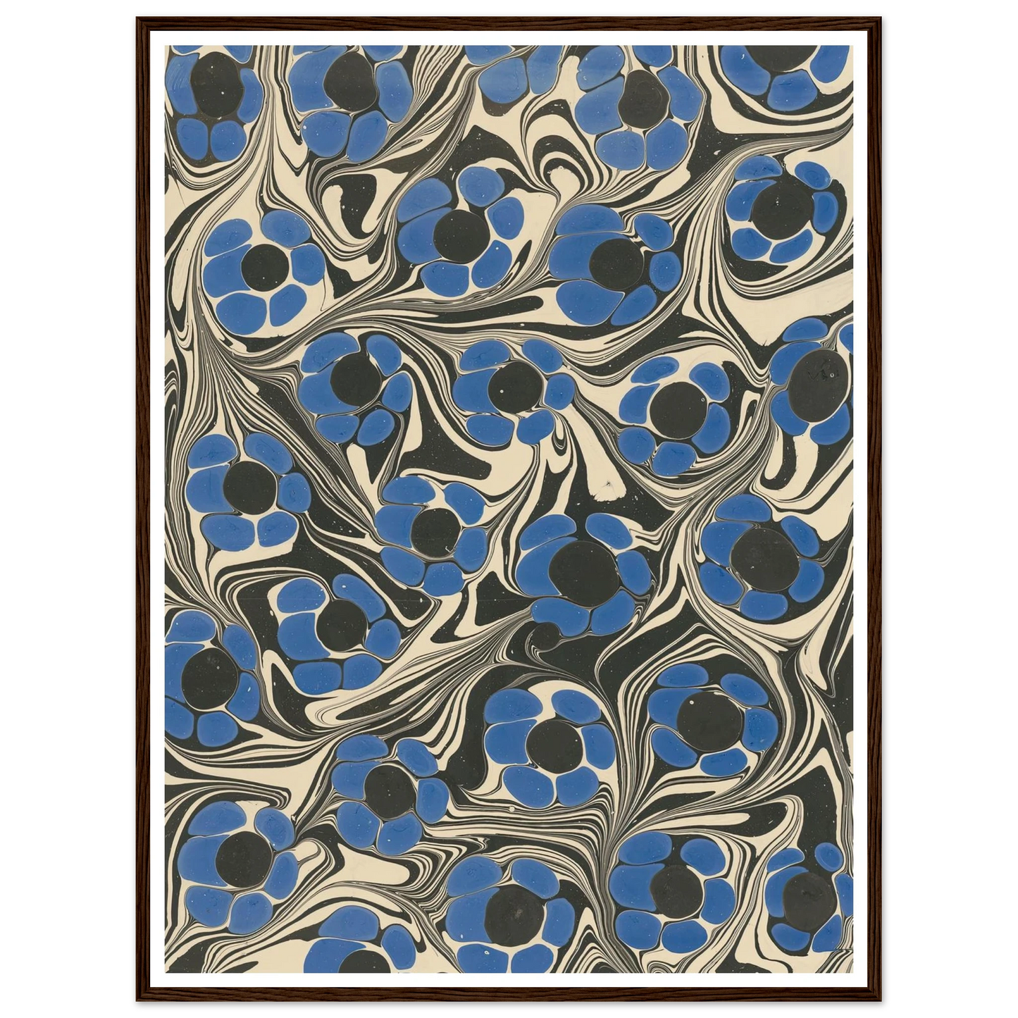 Marmorpapier (mit Blütenmotiven) (1910) Art Print | Franz Weisse-Quipham Collections