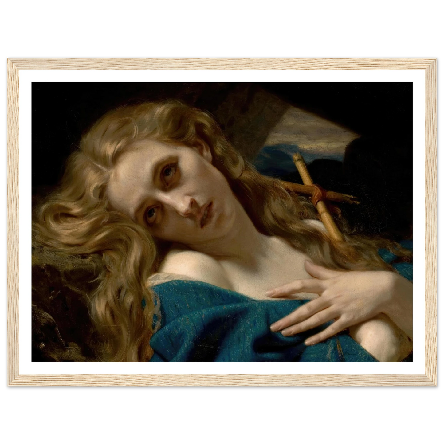 Mary Magdalene in the Cave (1868) Art Print | Hugues Merle-Quipham Collections