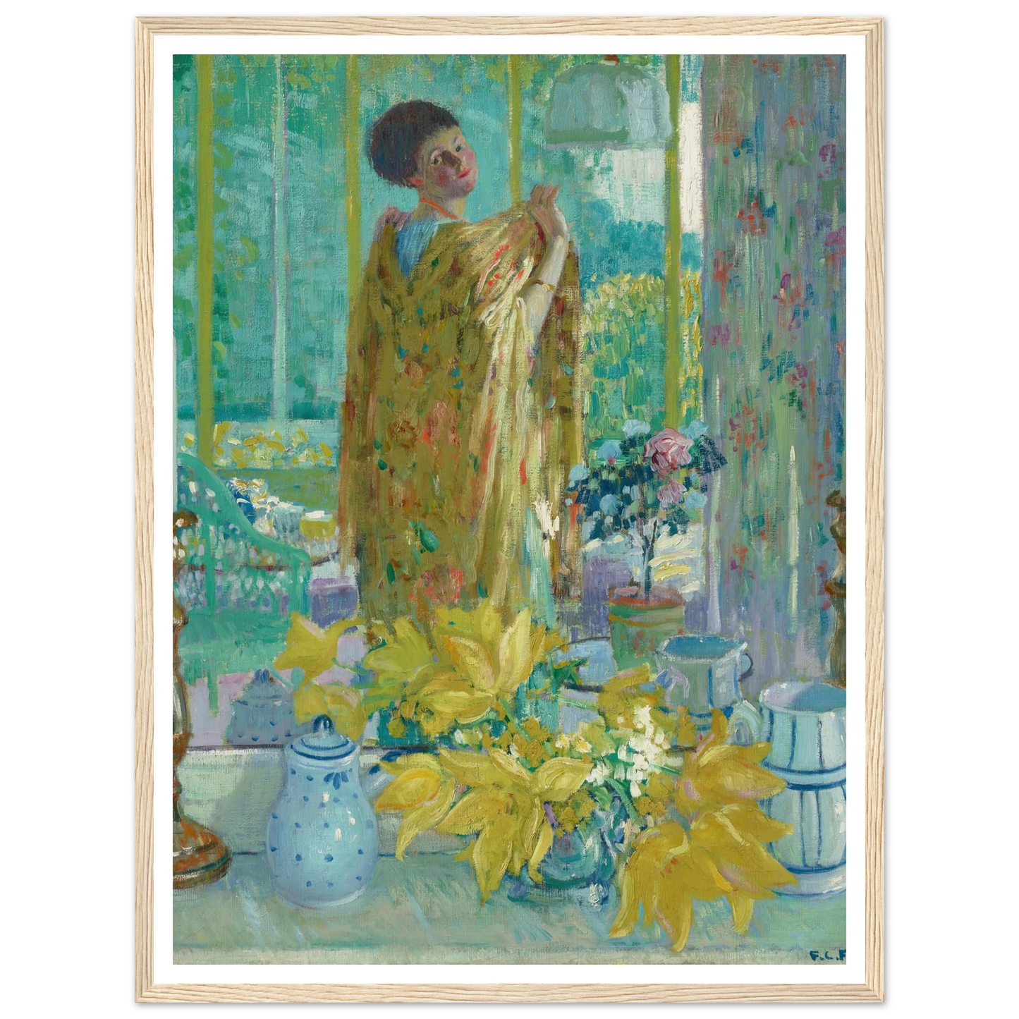 Yellow Tulips (circa 1911-1912) Art Print | Frederick Carl Frieseke-Quipham Collections