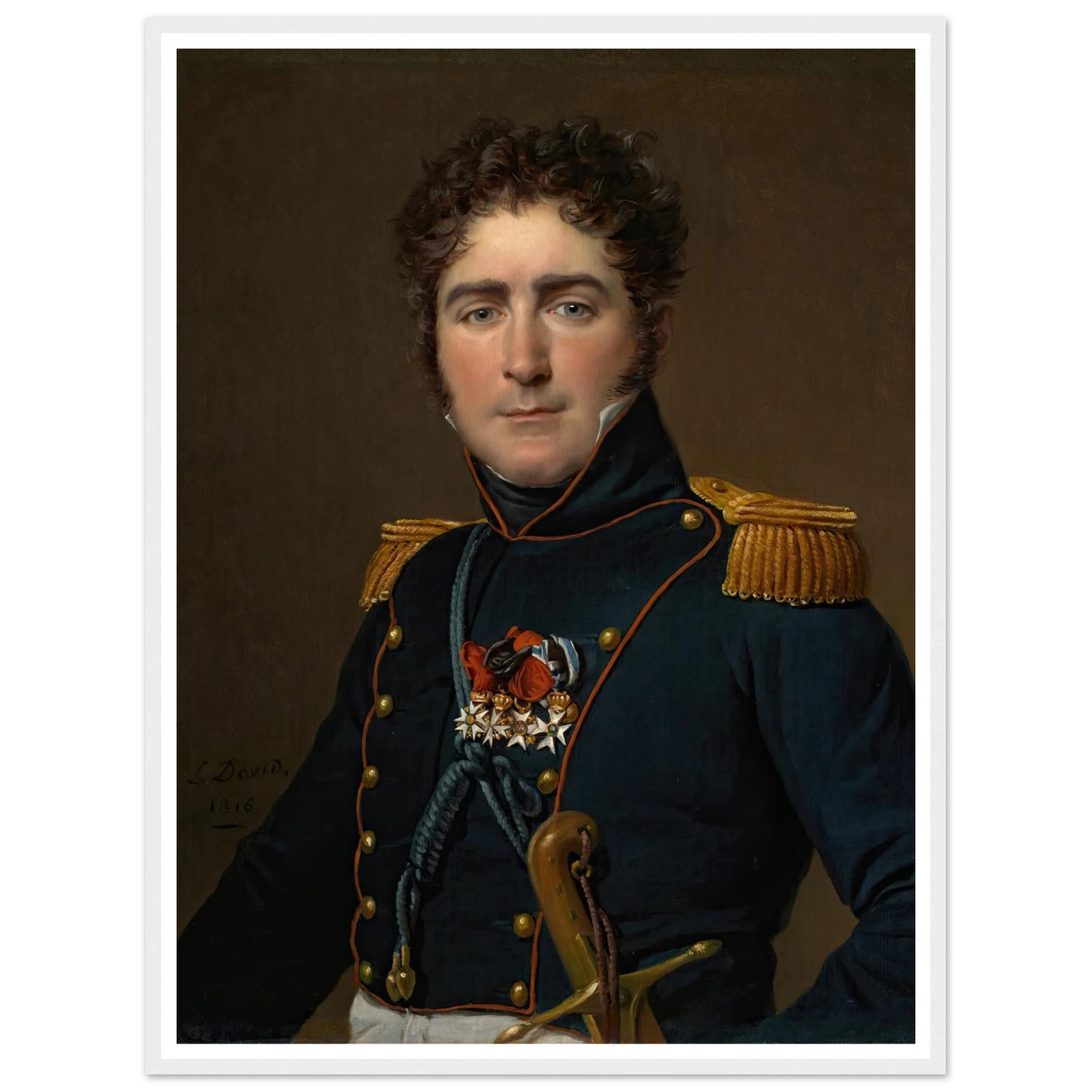 Comte Henri-Amédée-Mercure De Turenne-D’aynac (1816) Art Print | Jacques Louis David-Quipham Collections