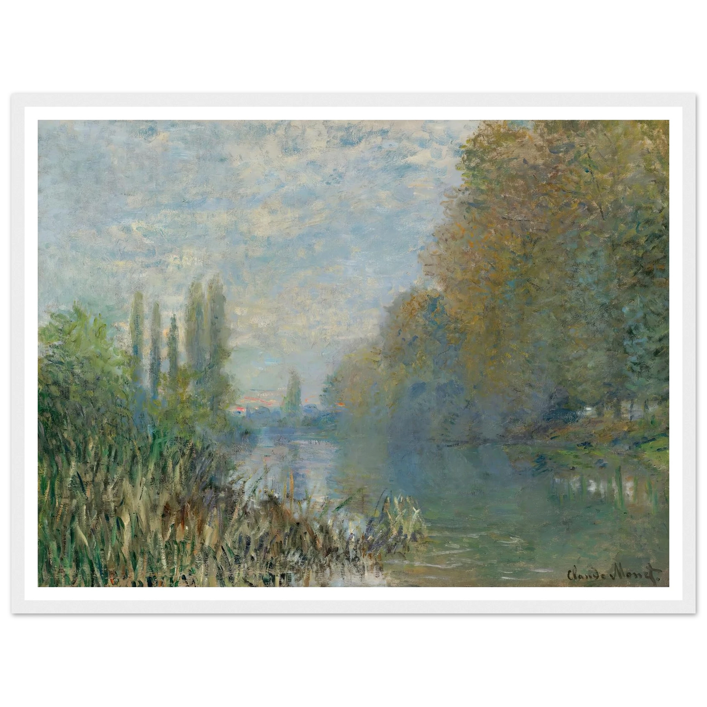 Bords De La Seine En Automne (1876) Art Print | Claude Monet-Quipham Collections