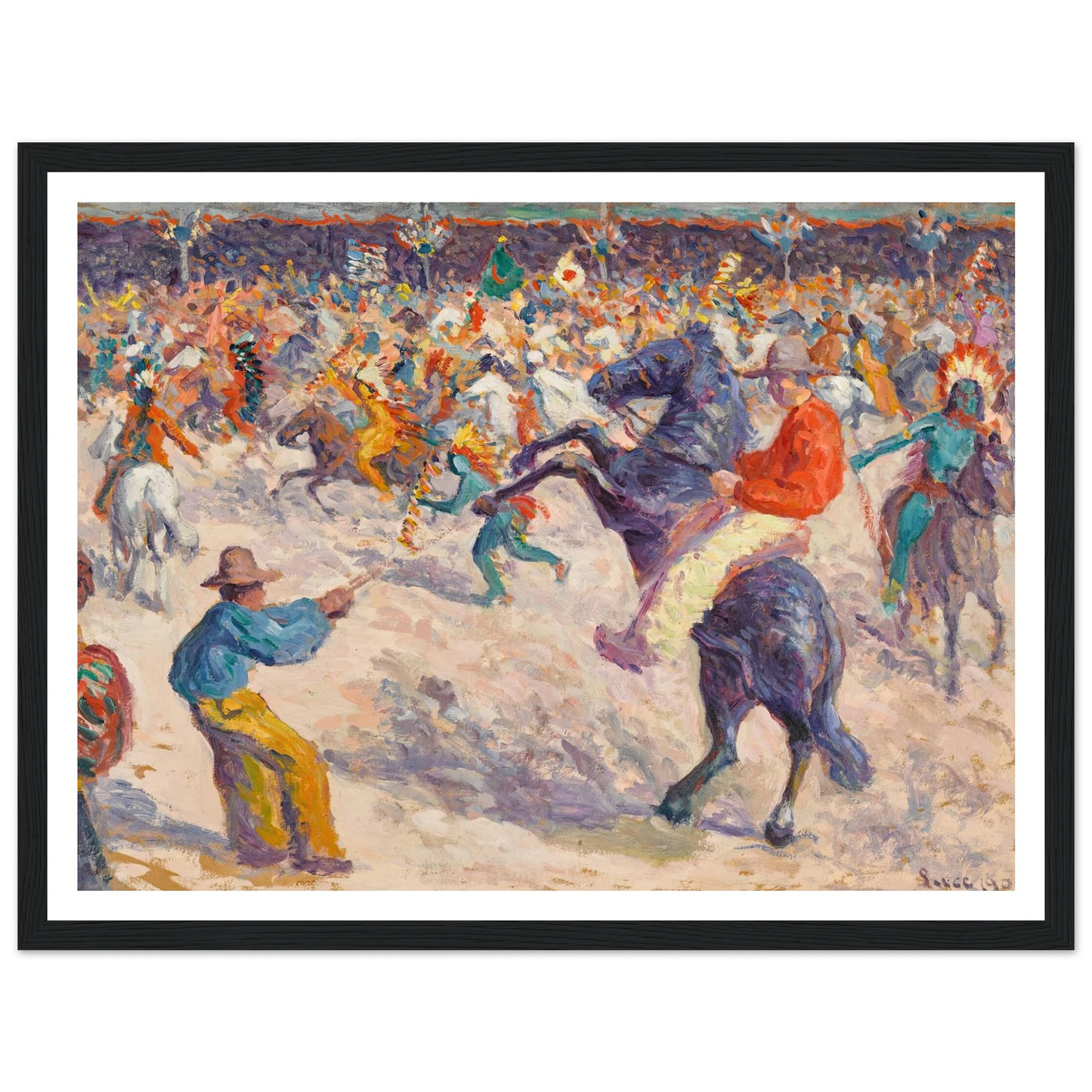 Buffalo Bill, le lasso (1906) Art Print | Maximilien Luce-Quipham Collections