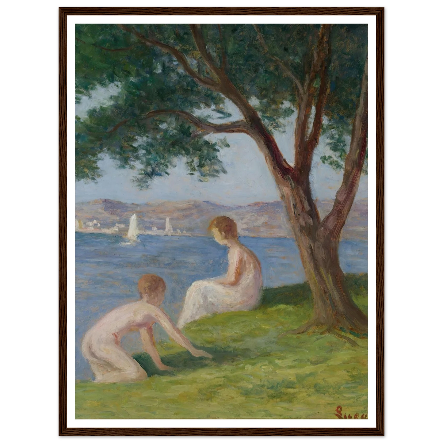 Baigneurs À St. Tropez Art Print | Maximilien Luce-Quipham Collections