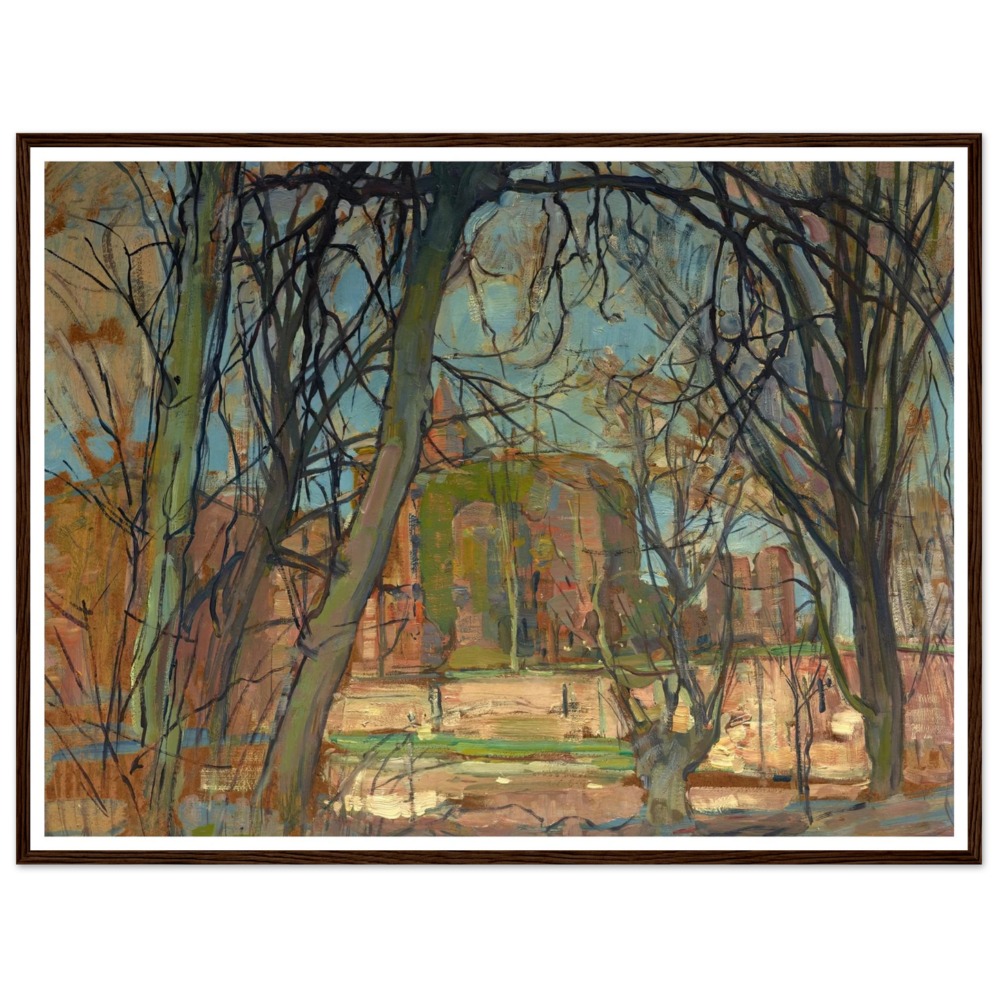 Spring Sun (Lentezon); Castle Ruin; Brederode (1900s) Art Print | Piet Mondrian-Quipham Collections