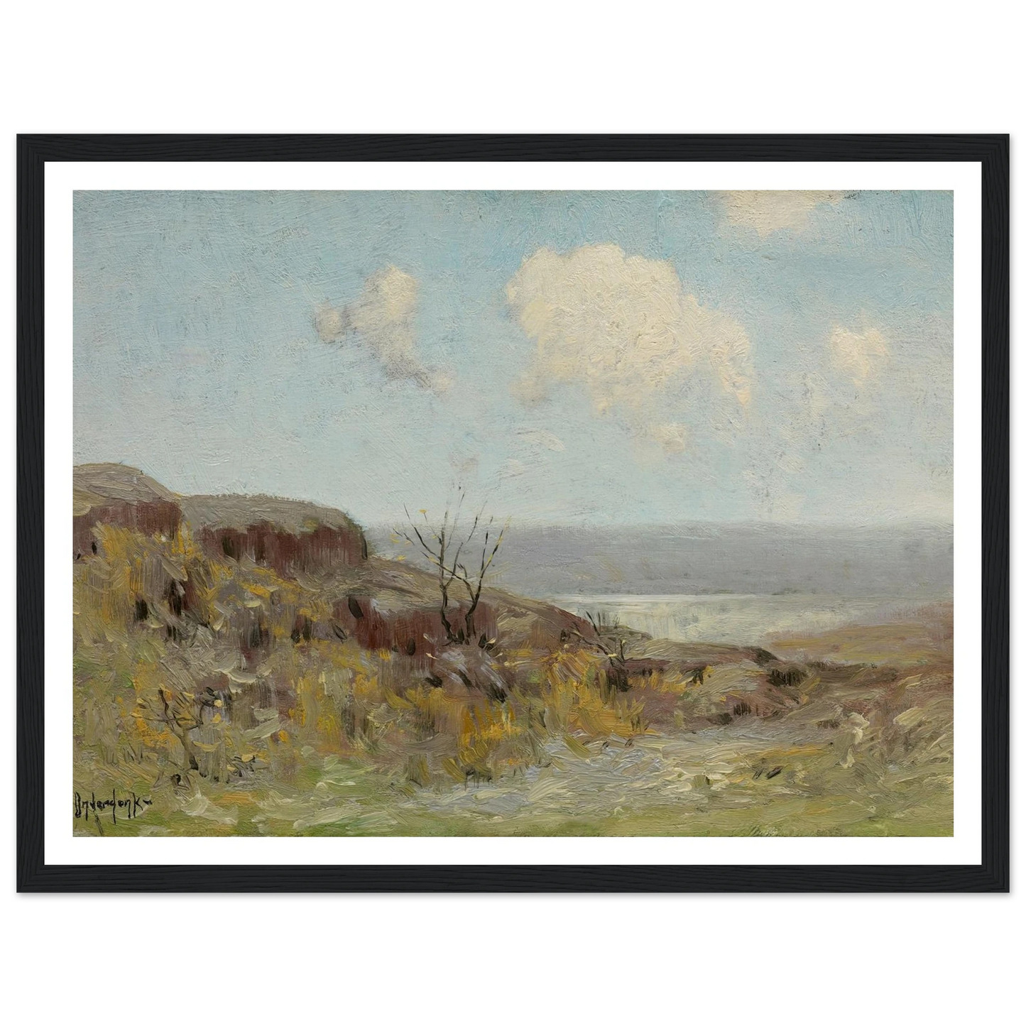 Rocky hillside quiet pool (1908) Art Print | Julian Onderdonk-Quipham Collections