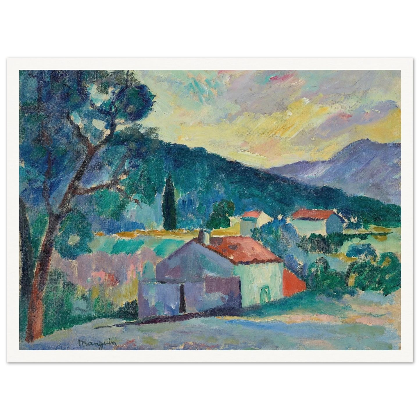 Le Mas à Saint-Tropez (1905) Art Print | Henri Manguin-Quipham Collections