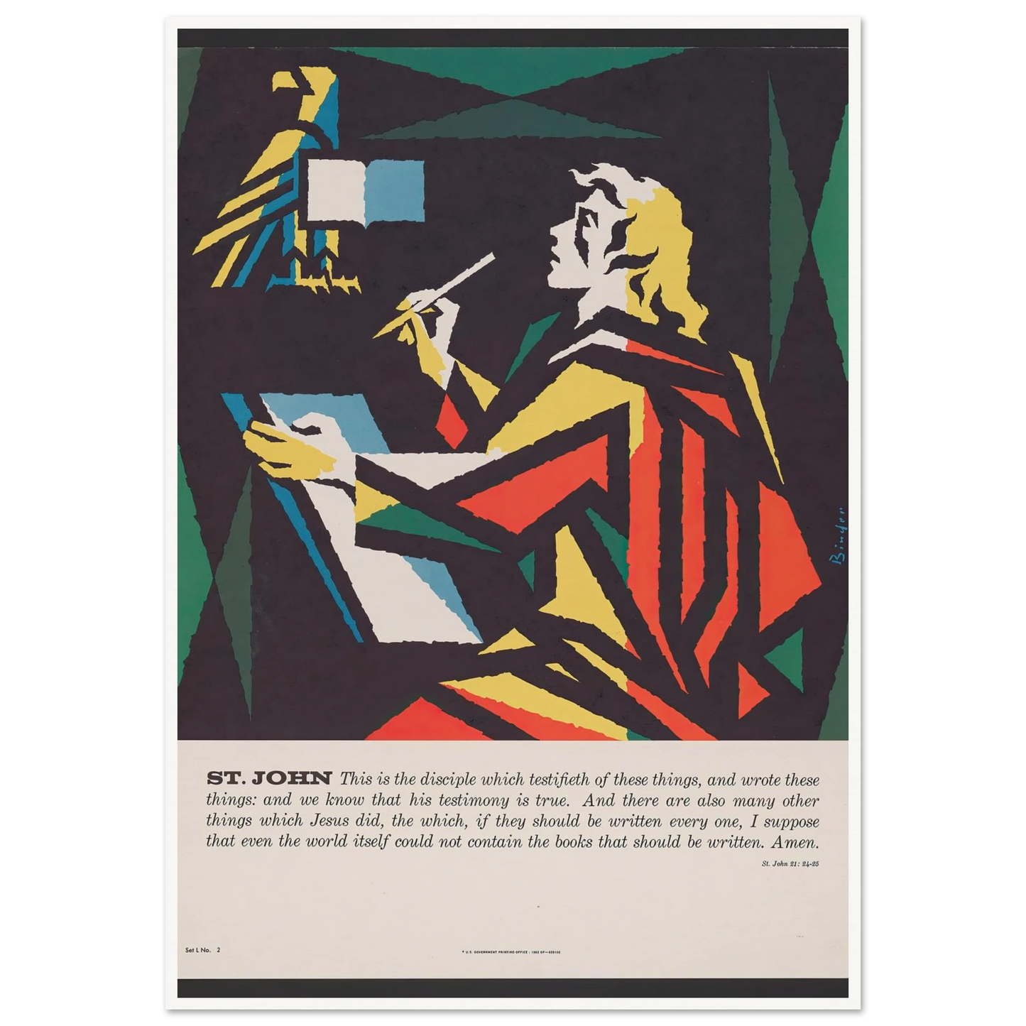 St. John (1962) Art Print | Joseph Binder-Quipham Collections