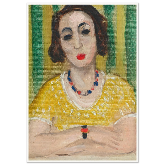 Henriette, robe jaune (1923) Art Print | Henri Matisse-Quipham Collections