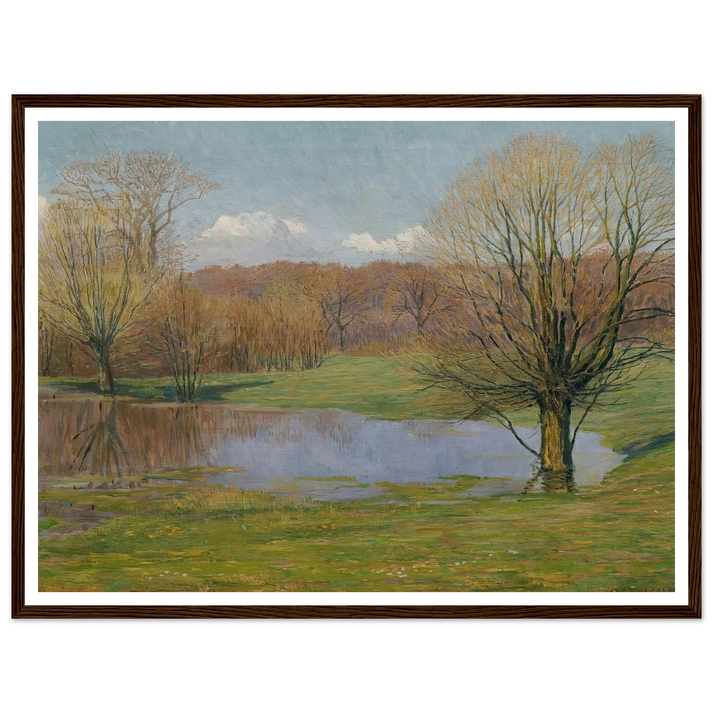 Aulandschaft im Vorfrühling (1927) Art Print | Max Kahrer-Quipham Collections