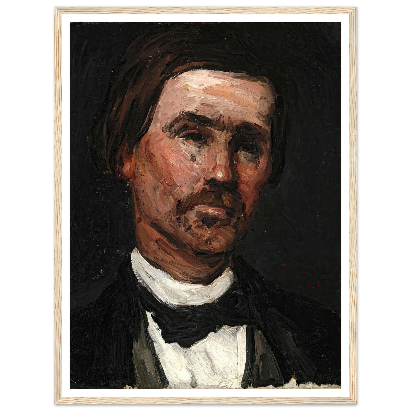 Head Of A Man (1865) Art Print | Paul Cezanne-Quipham Collections