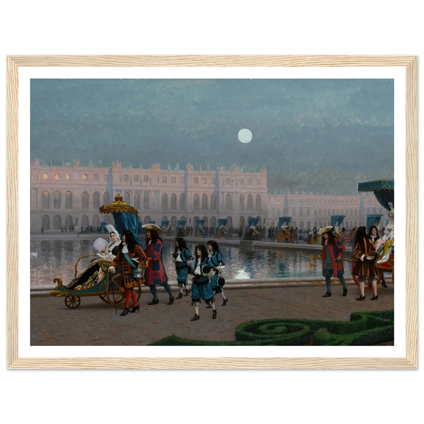 Promenade de la Cour dans les jardins de Versailles Art Print | Jean Leon Gerome-Quipham Collections