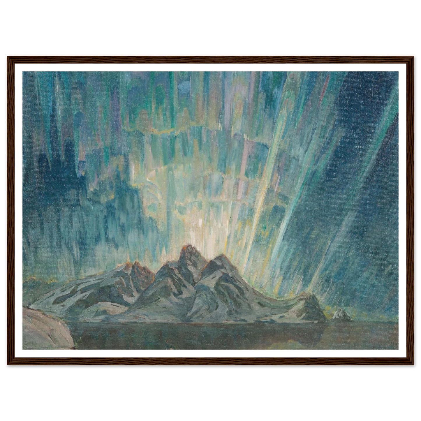 Northern Lights.Study from North Norway Art Print | Anna Boberg-Quipham Collections