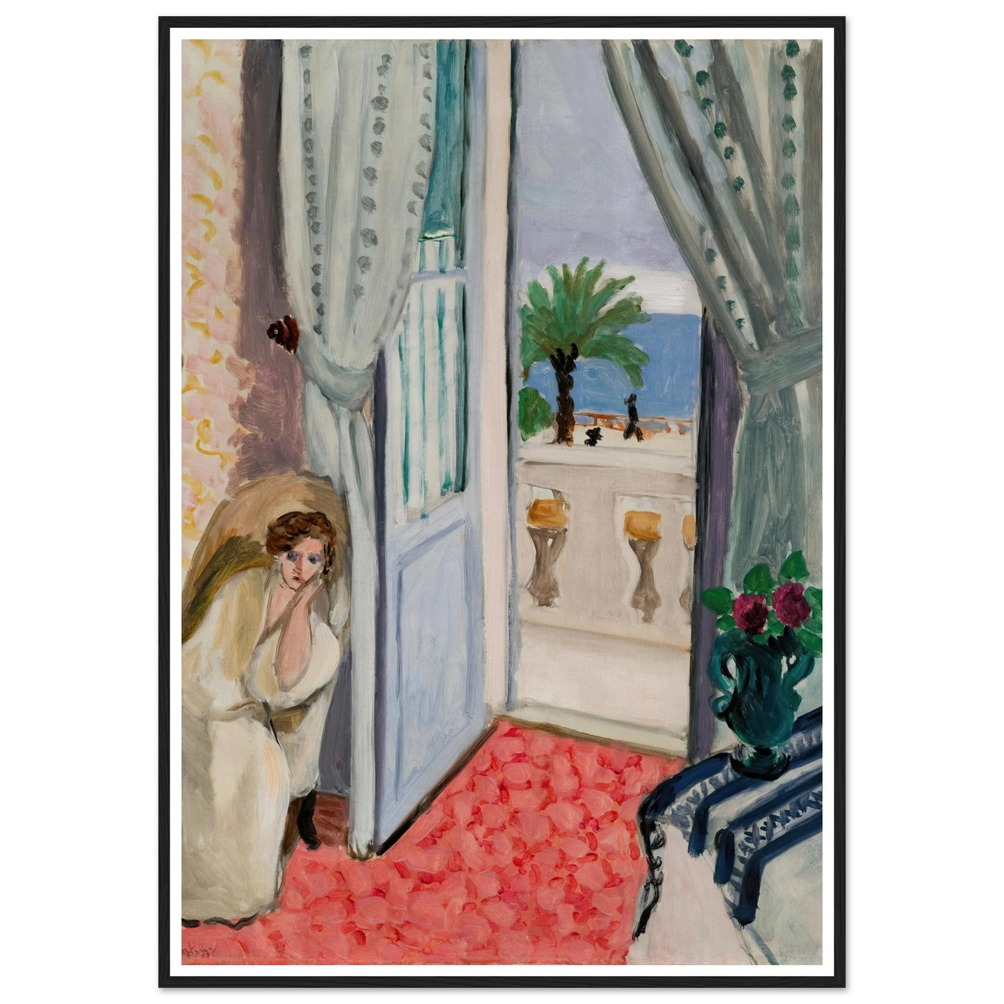 Interior at Nice (1919) Art Print | Henri Matisse-Quipham Collections
