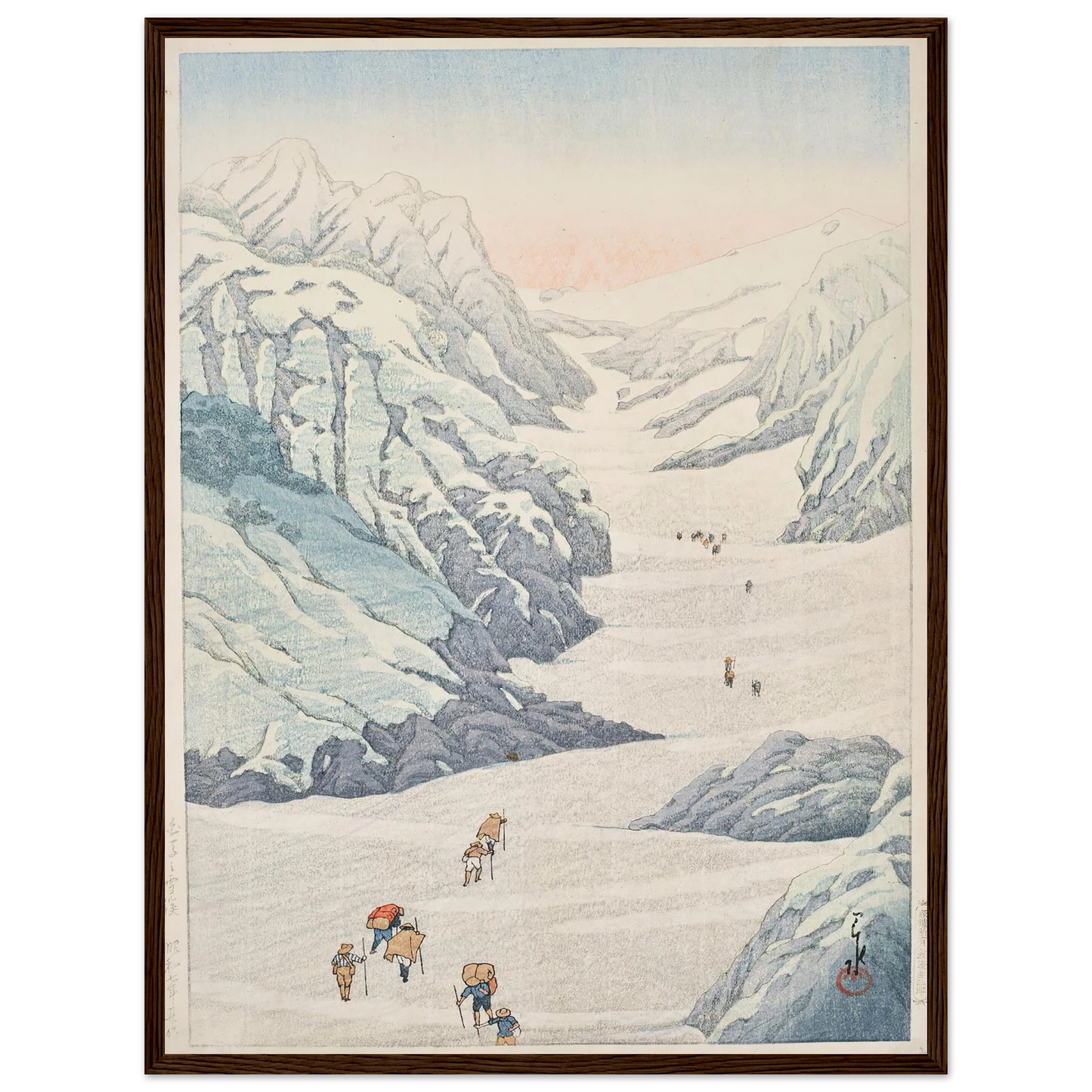 Shirouma no sekkei (Snow valley of Mount Shirouma) (1932) Art Print | Kawase Hasui-Quipham Collections