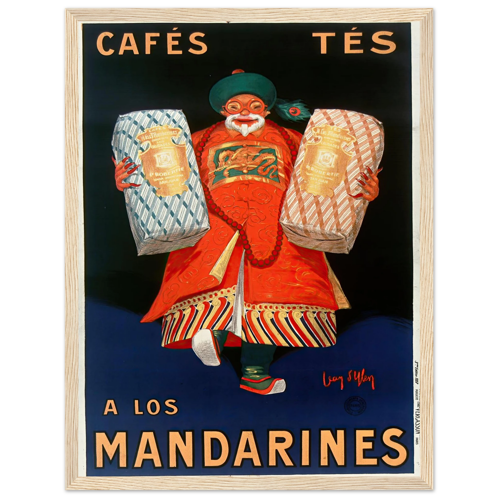 Cafés tés a los Mandarines (1927) Art Print | Jean Dylen-Quipham Collections