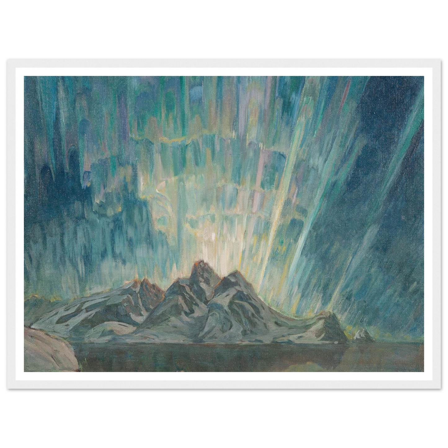 Northern Lights.Study from North Norway Art Print | Anna Boberg-Quipham Collections