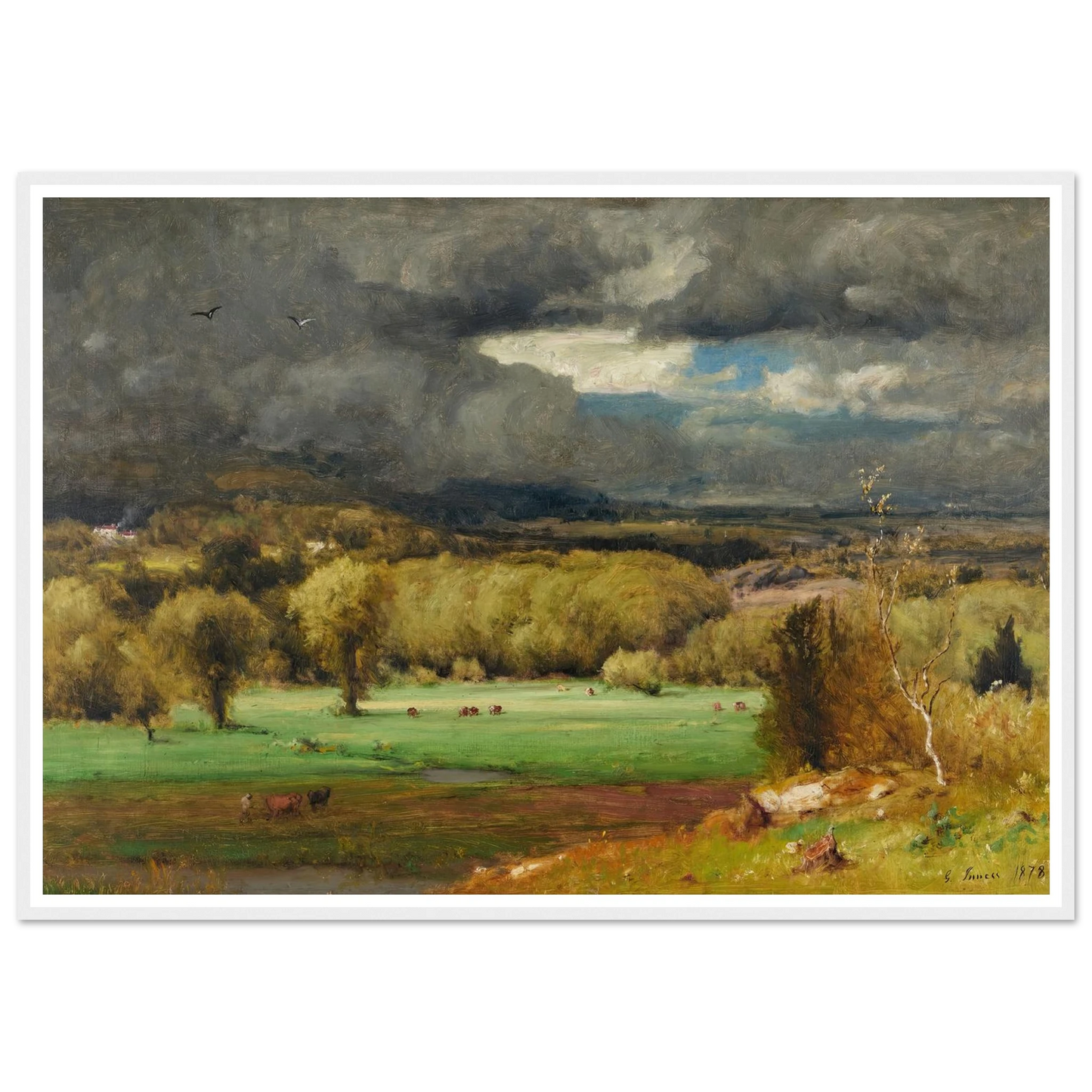 The Coming Storm (1878) Art Print | George Inness-Quipham Collections