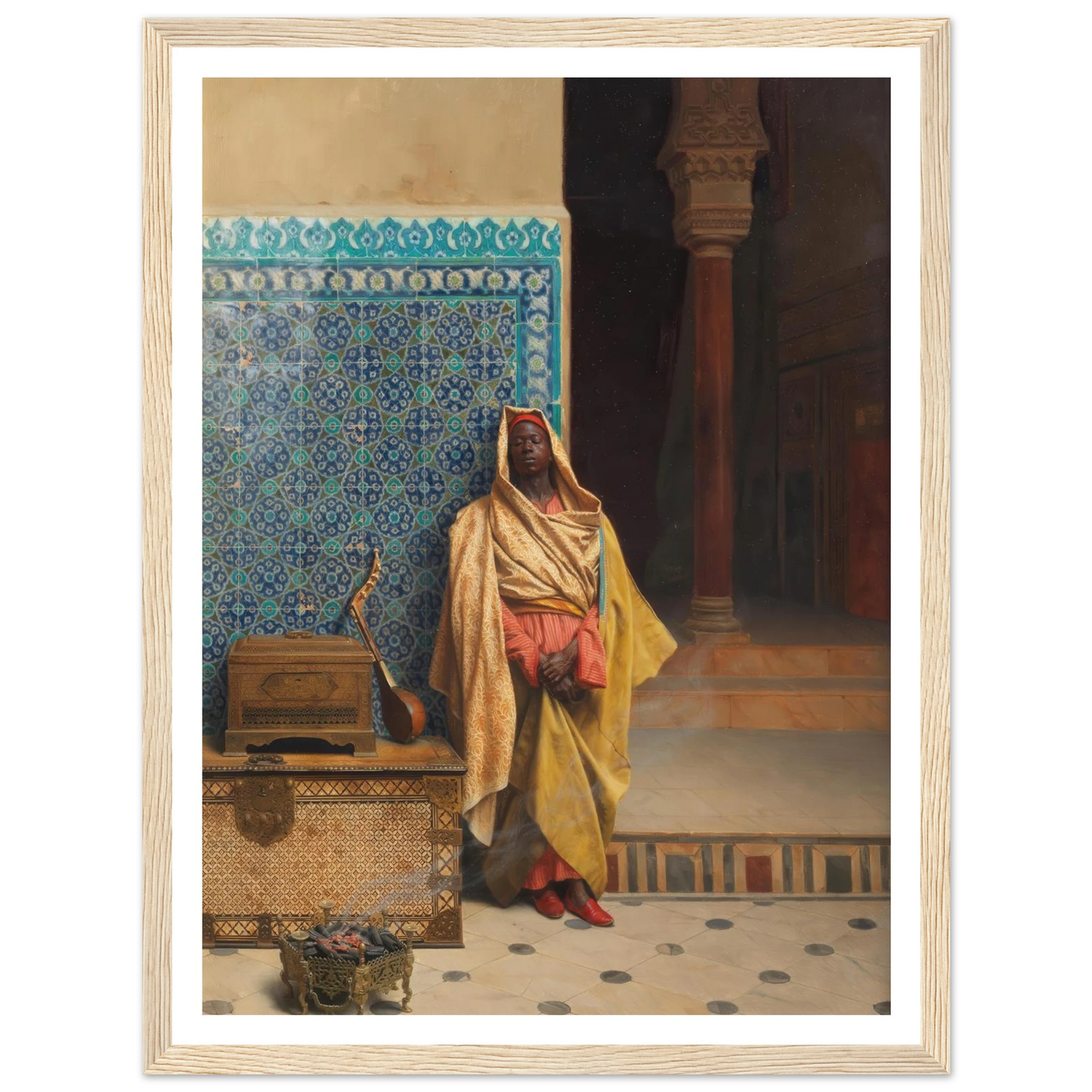At the Mosque (1895) Art Print | Ludwig Deutsch-Quipham Collections