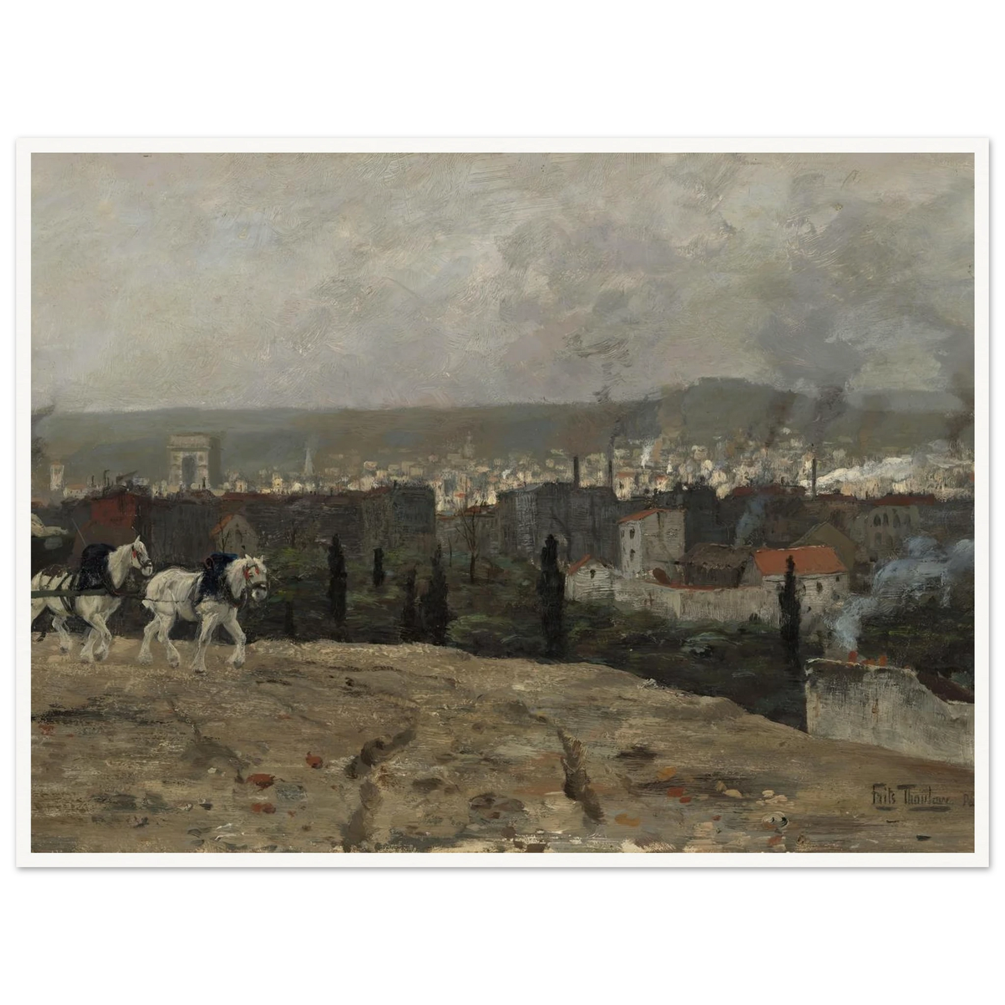 Parisian View (1879) Art Print | Frits Thaulow-Quipham Collections